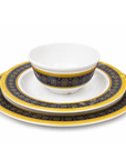Royal Blue Gold Melamine Dinner Set – 3 Piece