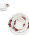 Rose Floral 7 Piece Dinner Set