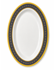 Royal Blue Gold Melamine Dinner Set – 3 Piece