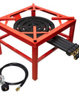 4 Ring High Pressure LPG Gas Burner – Heavy Duty Outdoor Cooker
