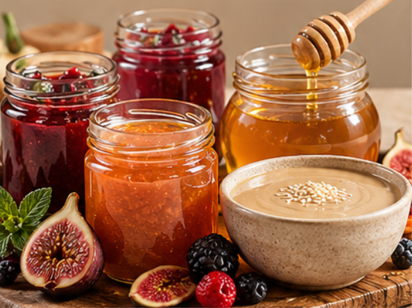 Jams, Honey & Tahini