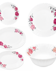 Pink reflective Floral 6 Piece Dinner Set
