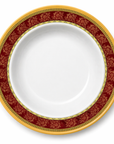 Royal Red Gold Melamine Dinner Set – 3 Piece