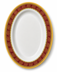 Royal Red Gold Melamine Dinner Set – 3 Piece