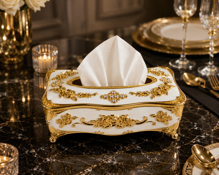 European Style Tissue Box – Elegant Decorative Cover