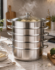 34cm 5-Tier Stainless Steel Steamer Pot