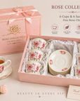 12 Piece Coffee Cup Set – Rose Collection